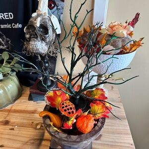 Beautiful one of a kind Fall Vignette